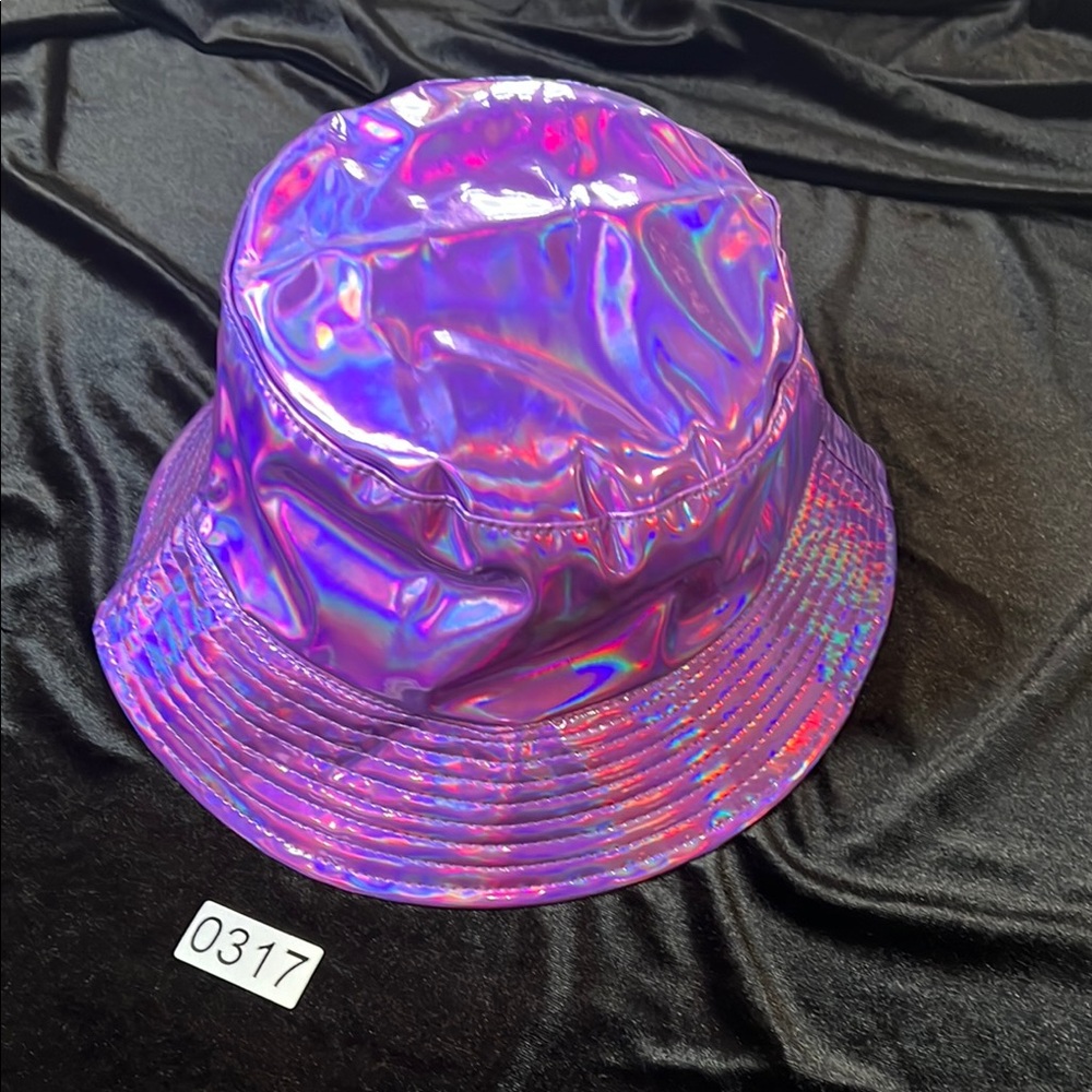 Holographic Purple Bucket Hat